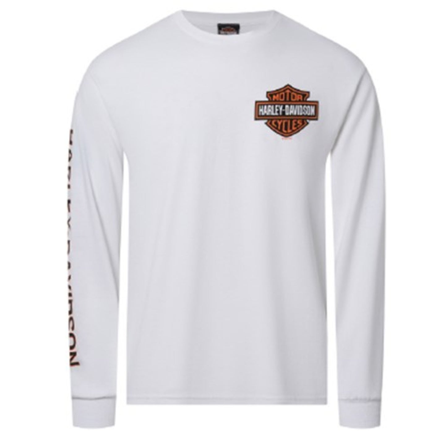 Gasoline Alley Harley-Davidson® Dealer Long Sleeve - B&S on White