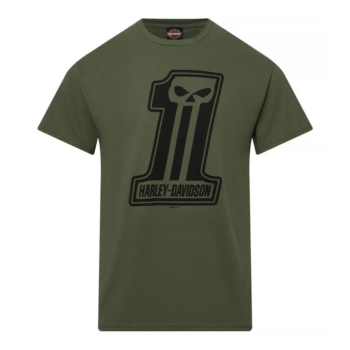 Gasoline Alley Harley-Davidson® Dealer Tee - Dark Trait Military Green