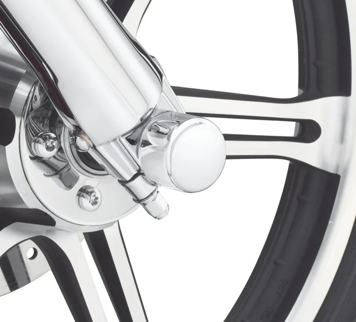44117-07A Harley-Davidson® Front Axle Nut Covers - Chrome