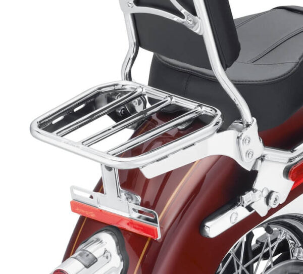 50300124A Harley-Davidson® "Sport Luggage Rack for Hold Fast Sissy Bar Uprights Chrome"