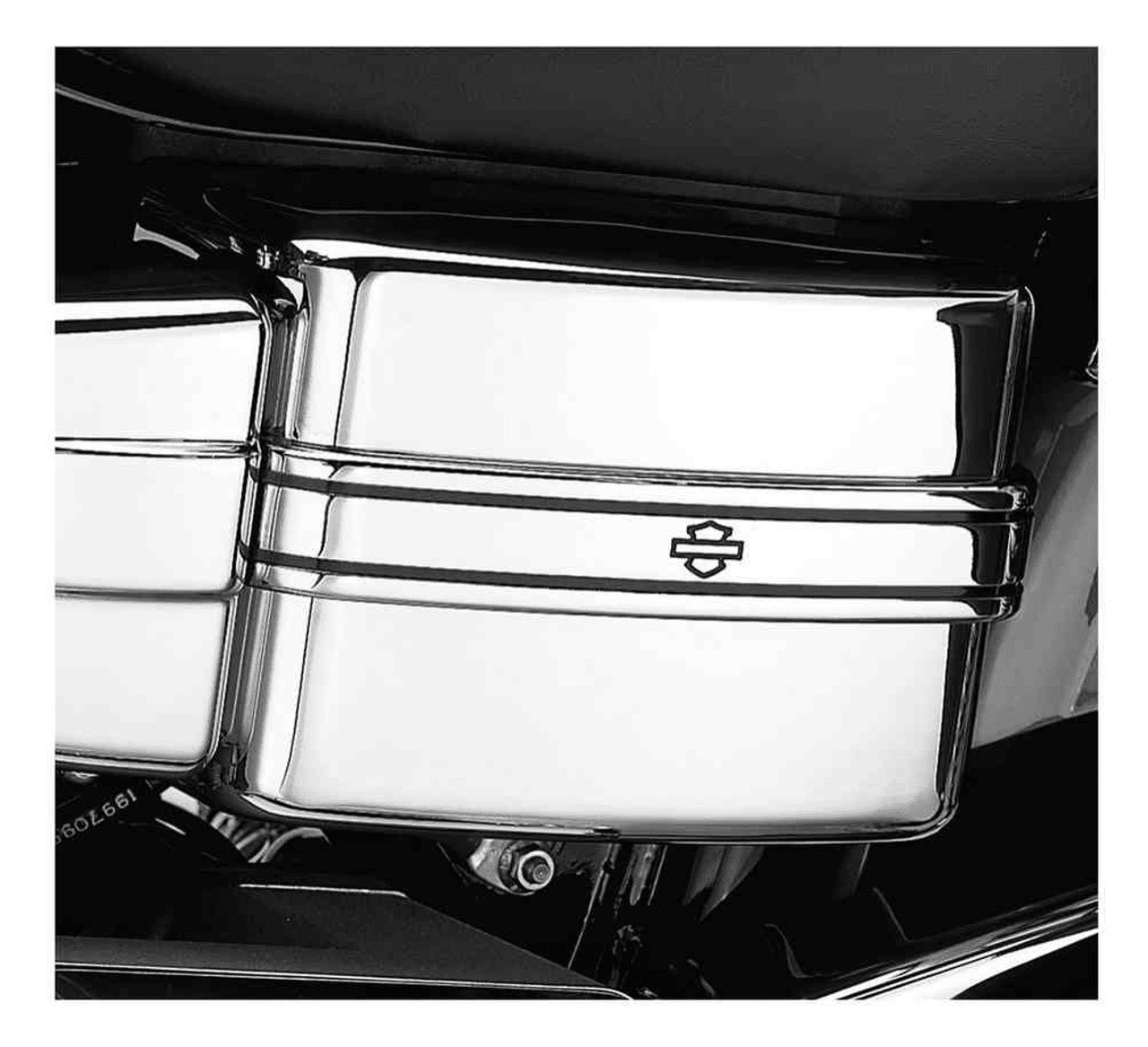 66426-04 Harley-Davidson® "Chrome Electrical Panel Cover w/ Trim, Fits Dyna Models"