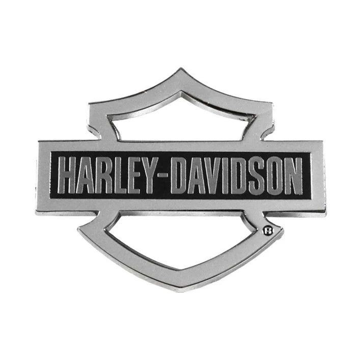 Harley-Davidson® 1.5 inch Hollow Harley Bar & Shield Metal Pin Silver Finish