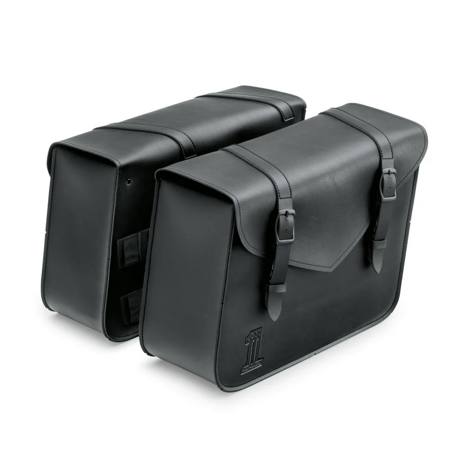 90201770 - Harley-Davidson® Black Standard Line Large Throw-Over Saddlebags