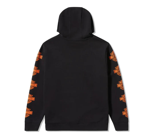 Harley-Davidson Men's Essential Bar & Shield Pullover Hoodie - Harley Black