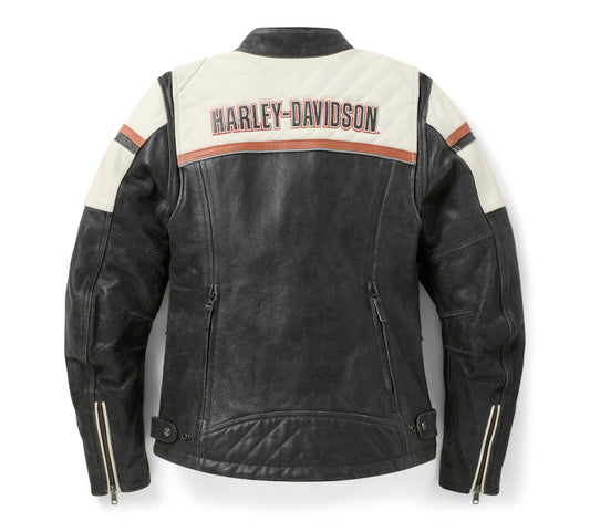 Harley-Davidson® Women's H-D Miss Enthusiast III Leather Riding Jacket