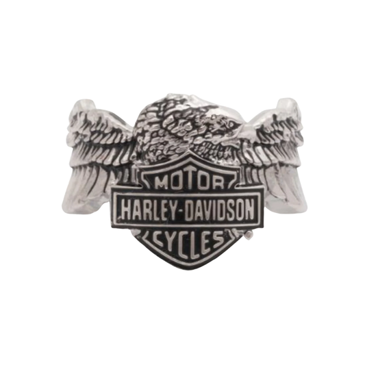 Harley-Davidson® Mens Bar & Shield Eagle Wrap Around Ring