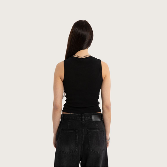 Harley-Davidson® x KSCY Women's Visor Rib Tank - Jet Black
