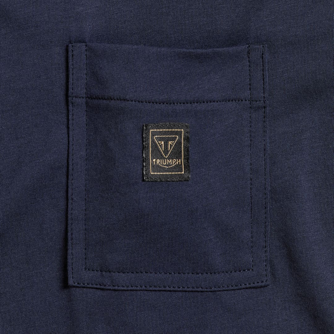 Triumph Ditchling Navy Tee