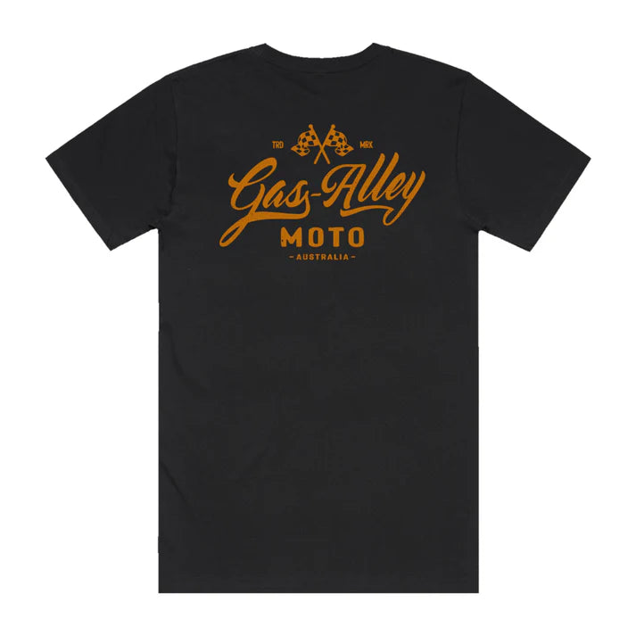 Gas Alley Moto Tee - Core Flag