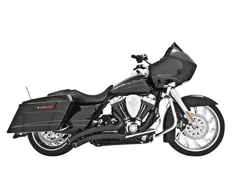 FPE-HD00649 Freedom -Sharp Curve Radius Exhaust – Black With Black End Caps. Fits Touring 2017up.