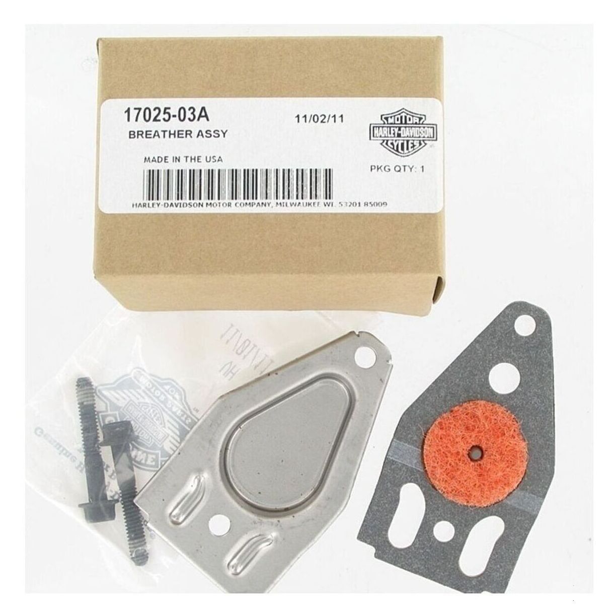 17025-03A Harley-Davidson® Engine Breather Assembly - Twin Cam '00-'17