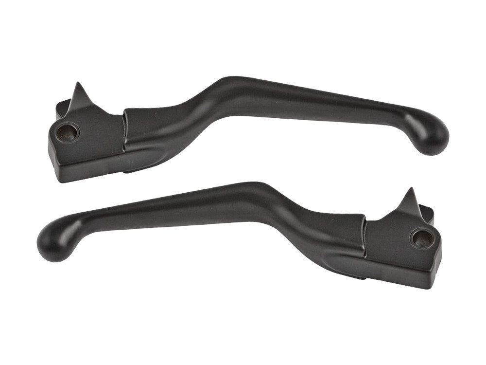 BAI-H07-0574B -Hand Levers Black for Softail 96-14/Dyna 96-17/Touring 96-07/Sportster 96-03