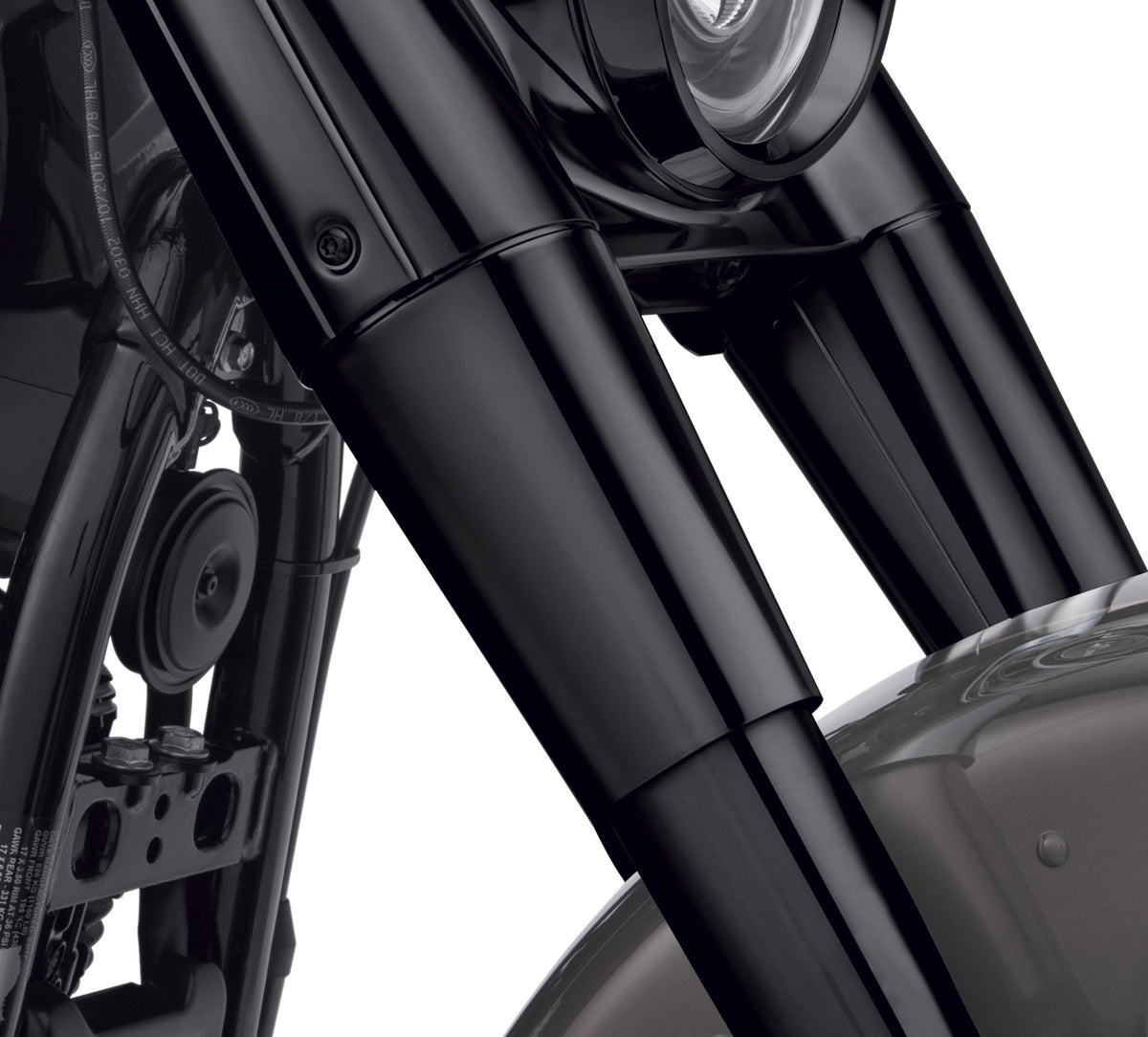 45800134 Harley-Davidson® "Upper Fork Slider Covers - Gloss Black"