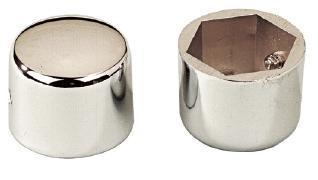 Z301690 Zodiac Front Axle Caps Chrome for FXST/FLST/FXR/FXD/XL