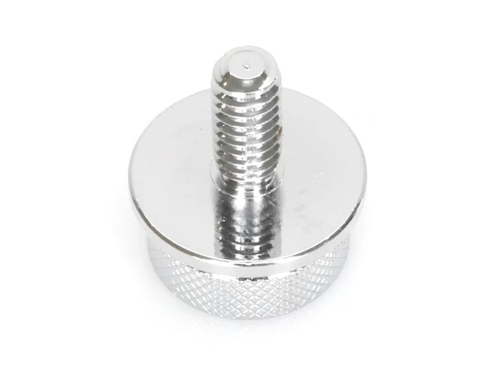 Seat Mounting Knob – Chrome. Fits H-D 1996up.