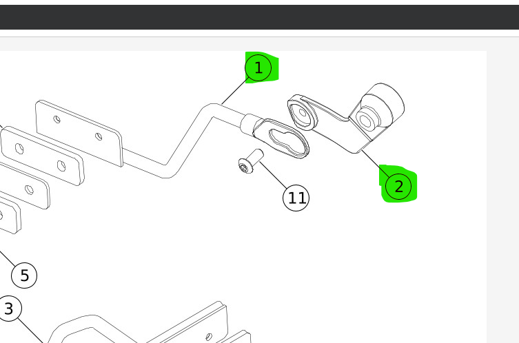 90637-06B Harley-Davidson® "Detachable Saddlebag Right Lower Support Bracket - Dyna"