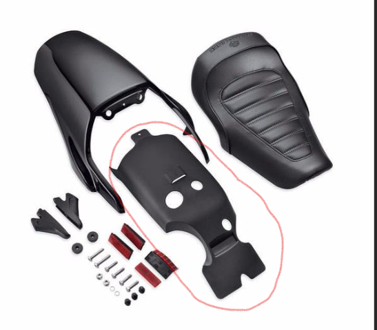 59600035 Harley-Davidson® "Mud Flap,Cafe,Tailsection"