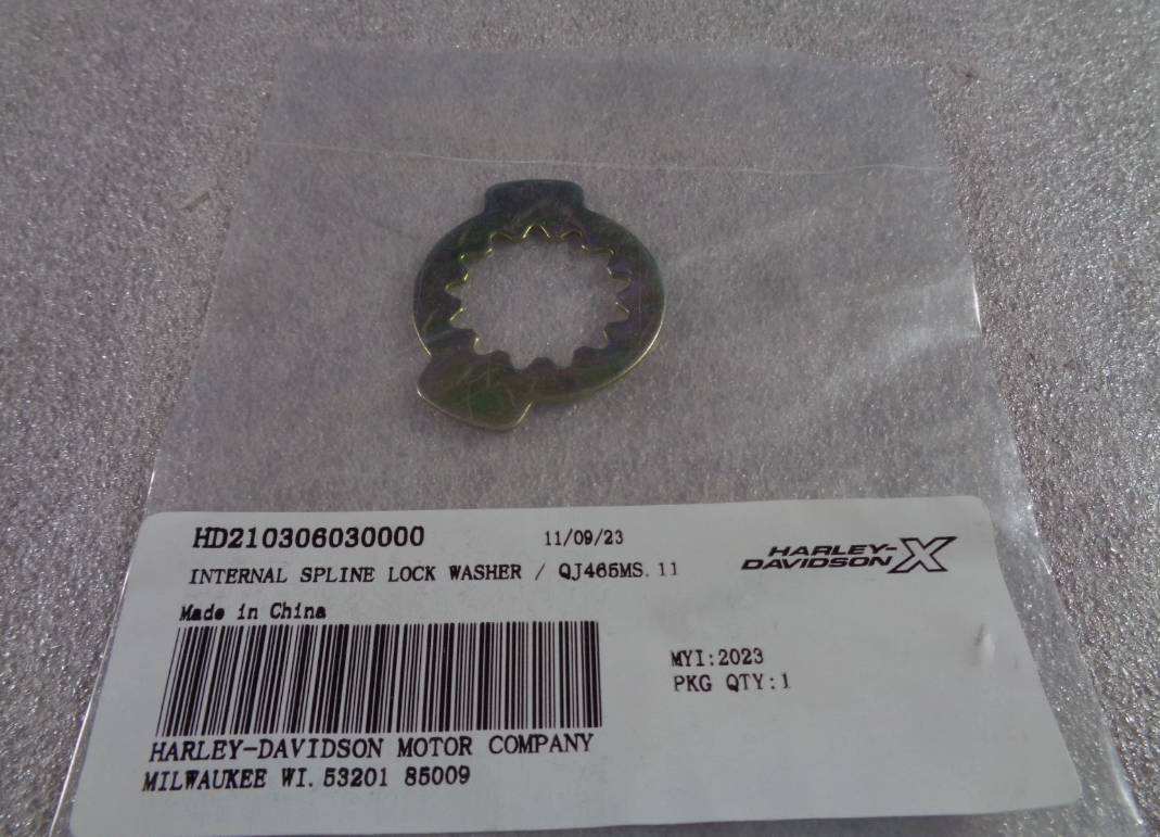 HD210306030000 Harley-Davidson® "INTERNAL SPLINE LOCK WASHER X350/X500"