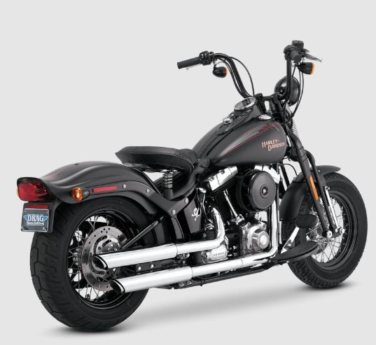 V16841 Vance & Hines Twin Slash 3In Slip-On Softail Fls/Flstn 2007-17