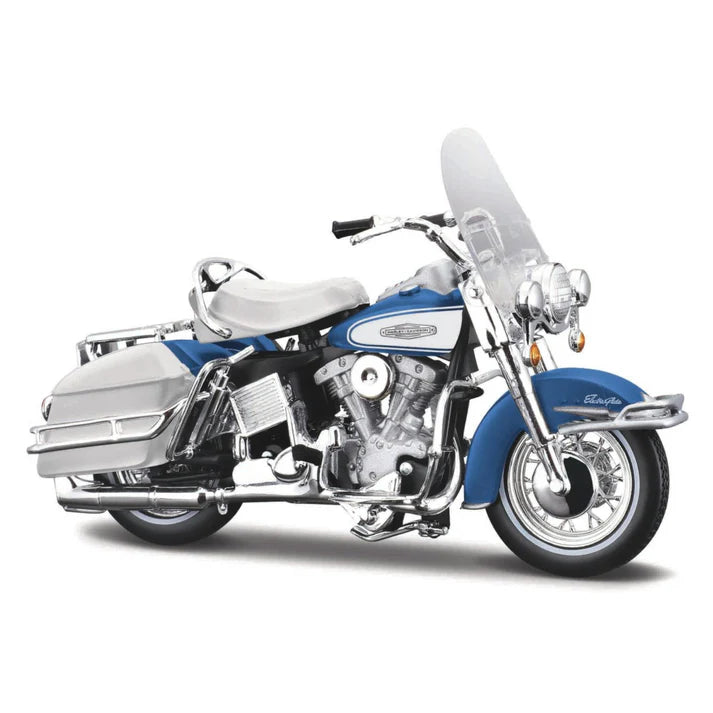 Harley-Davidson 1:18 Motorcycle - 1966 FLH Electra Glide - Light Blue