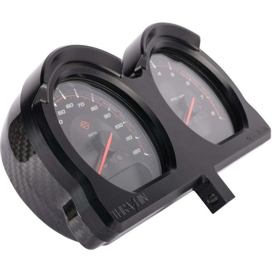 TS-TSC-2707-1 "Gauge Housing Relocation Kit – Black. Fits Road Glide 2015-2023"
