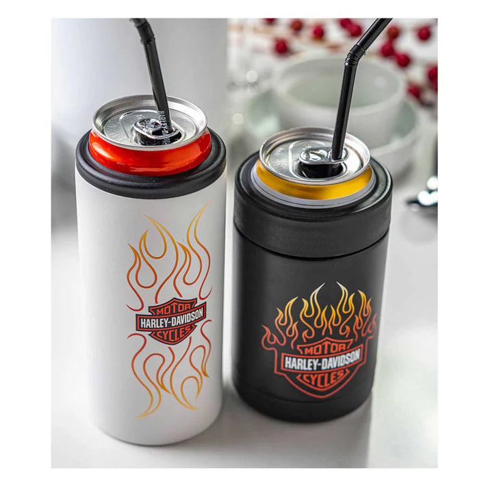 Harley-Davidson® Bar & Shield Flames Can Cooler Set