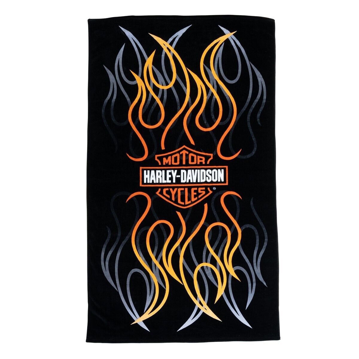 Harley-Davidson® B&S Flames Beach Towel