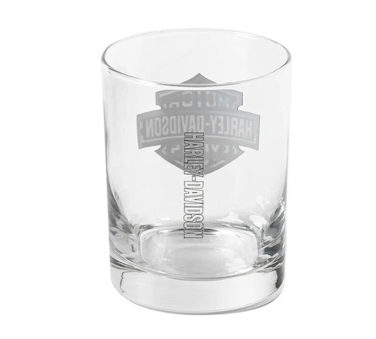 Harley-Davidson® Americana Double Old-Fashioned Two-Sided Logo Glass