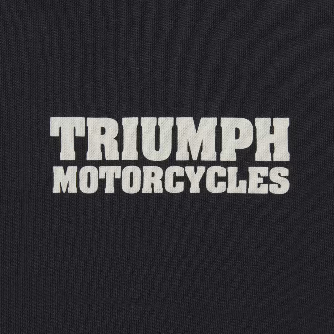 Triumph Hello Moto Black Tee