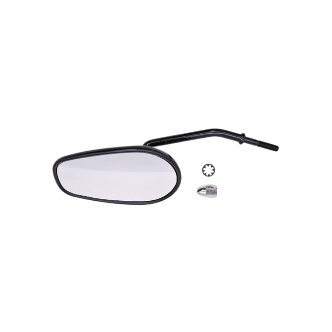 56000165 Harley-Davidson®" Left Hand Black Mirror Assembly, Black"