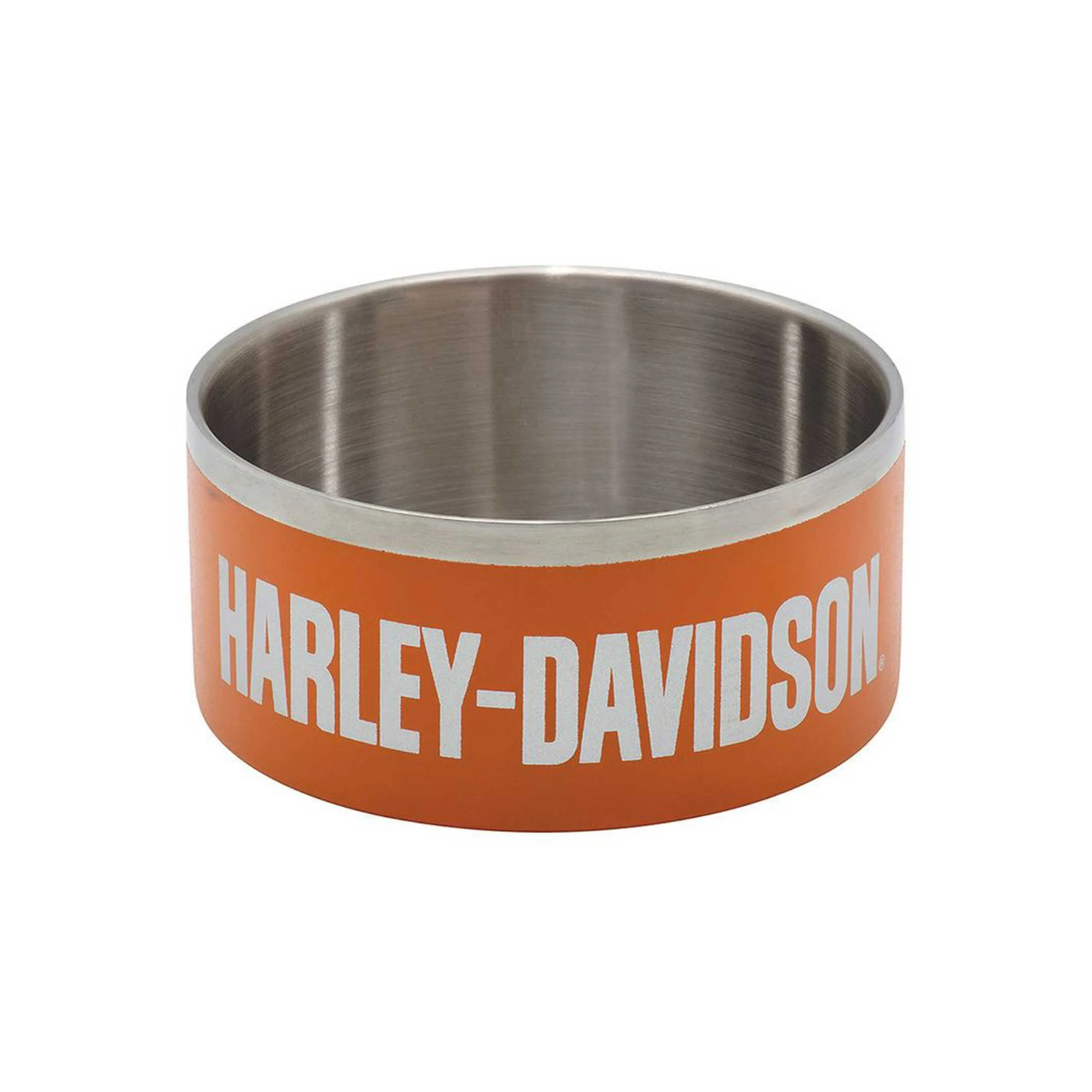 Harley-Davidson® Double-Wall Stainless Steel Insulated Pet Bowl - Small - Orange
