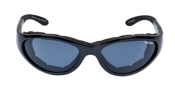 Ugly Fish Glide Motorcycle Sunglasses RS03282 - Matt Black Frame/Smoke Lens