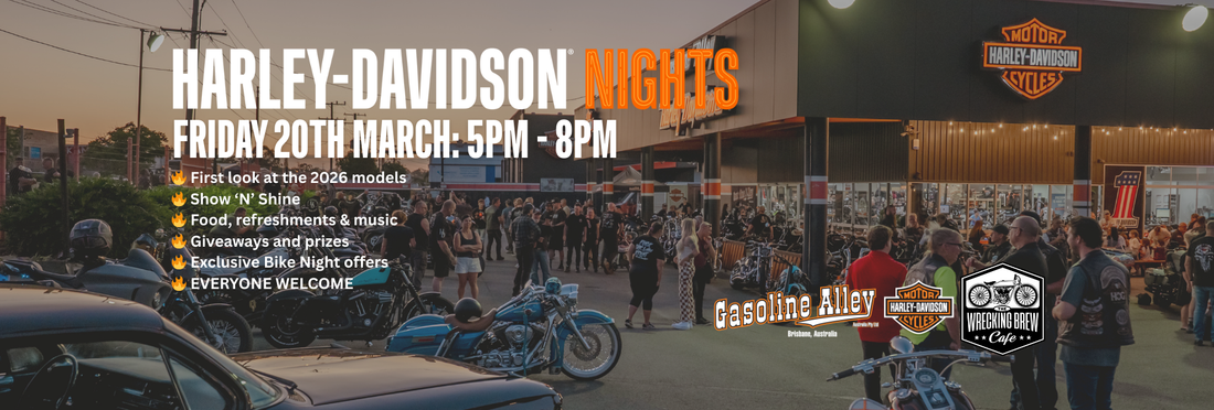 GASOLINE ALLEY HARLEY-DAVIDSON NIGHTS - 20TH MARCH 2026