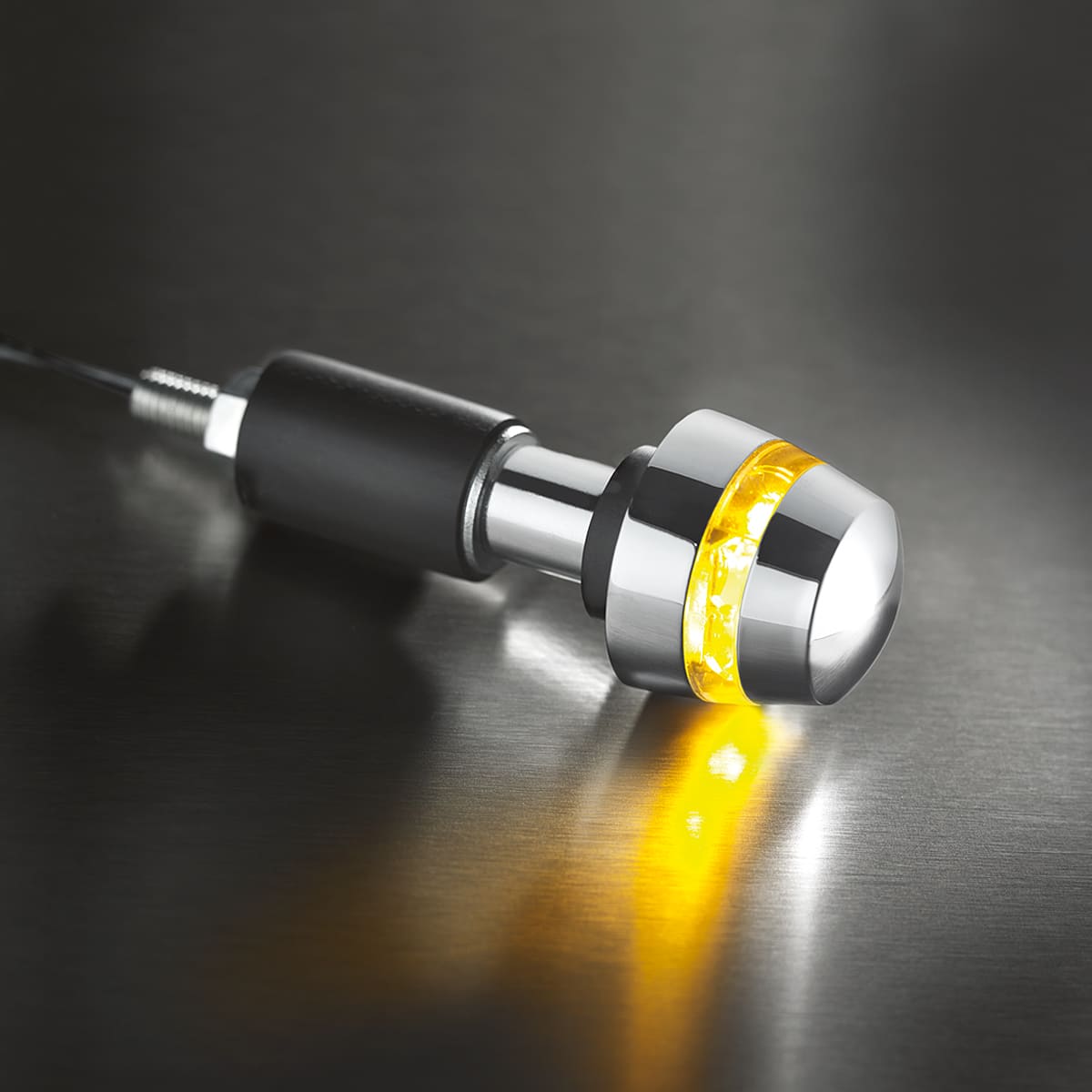 K2558 -Handlebar End Turn Signal – Chrome. – Kellermann