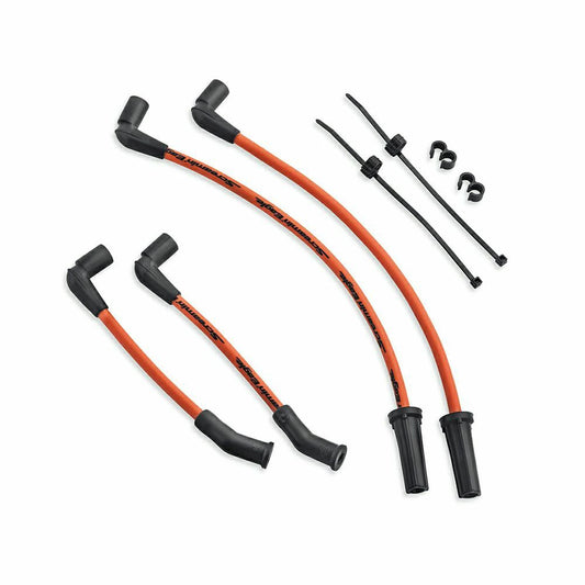 31600113A Harley-Davidson® "Screamin’ Eagle 10mm Phat Spark Plug Wires – Orange"