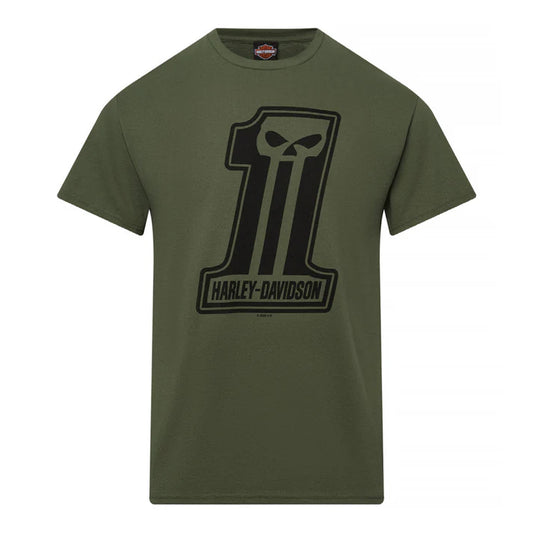 Gasoline Alley Harley-Davidson® Dealer Tee - Dark Trait Military Green