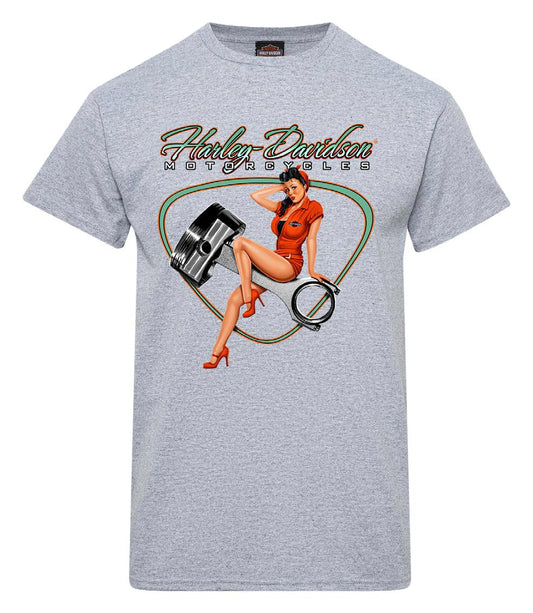 Gasoline Alley Harley-Davidson® Dealer Tee - Piston Pinup