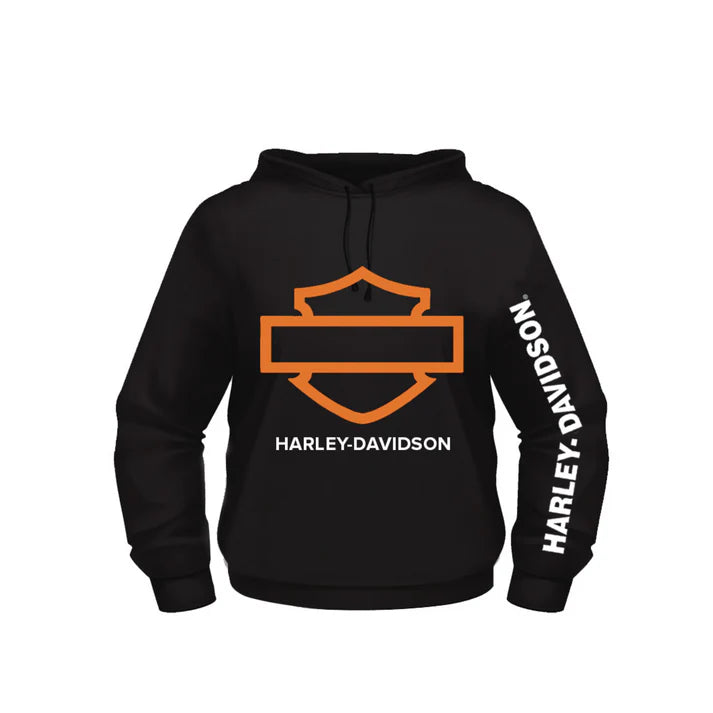 Gasoline Alley Harley-Davidson® Dealer Hoodie - Orange B&S Outline
