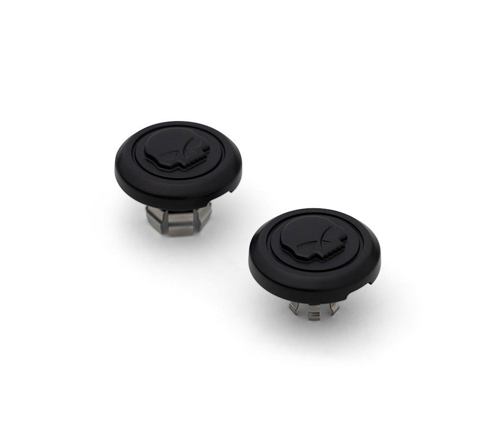 43000317 - Harley-Davidson® Willie G Skull Front Axle Nut Covers
