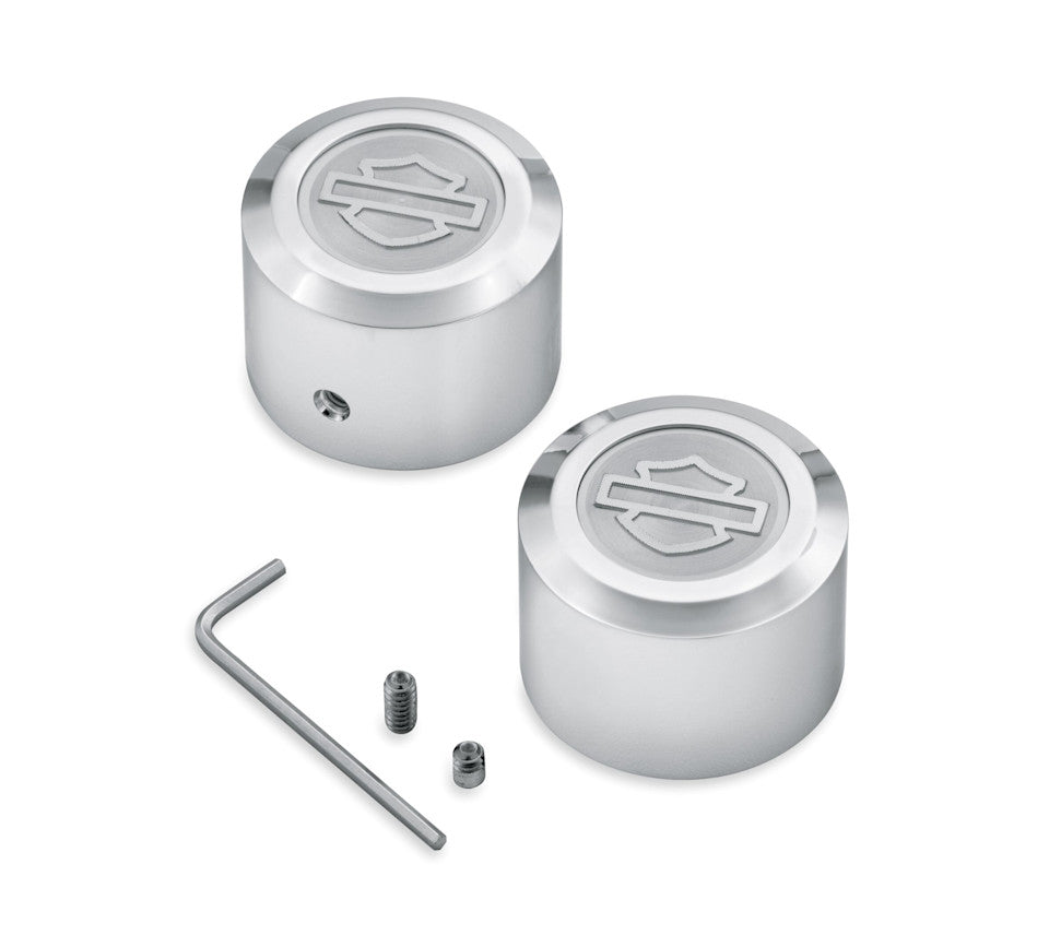 44114-07 Harley-Davidson® Aluminator Billet Front Axle Nut Covers