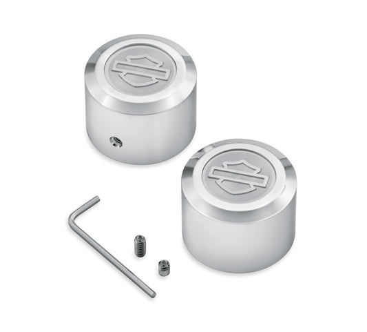 44114-07 Harley-Davidson® Aluminator Billet Front Axle Nut Covers