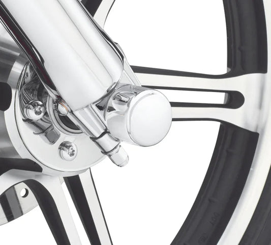 44117-07A Harley-Davidson® Front Axle Nut Covers - Chrome