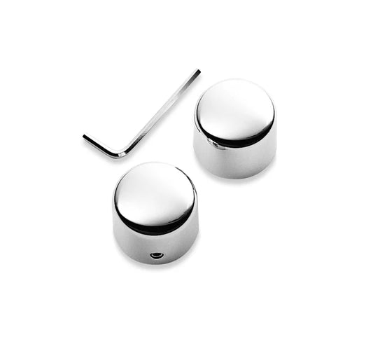 44117-07A Harley-Davidson® Front Axle Nut Covers - Chrome