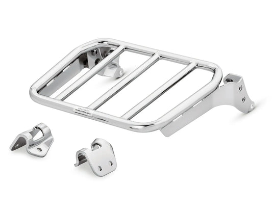 50300124A Harley-Davidson® "Sport Luggage Rack for Hold Fast Sissy Bar Uprights Chrome"