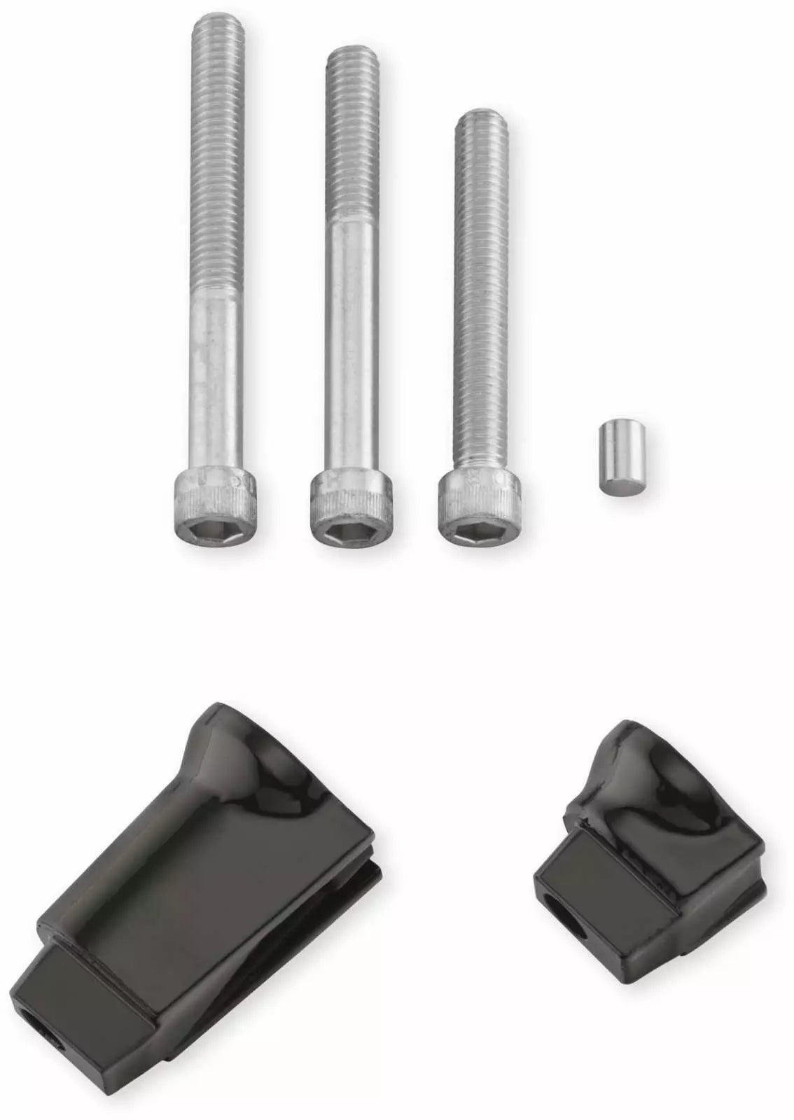 50501117 Harley-Davidson® "Passenger Footboard Support Brackets - Black"