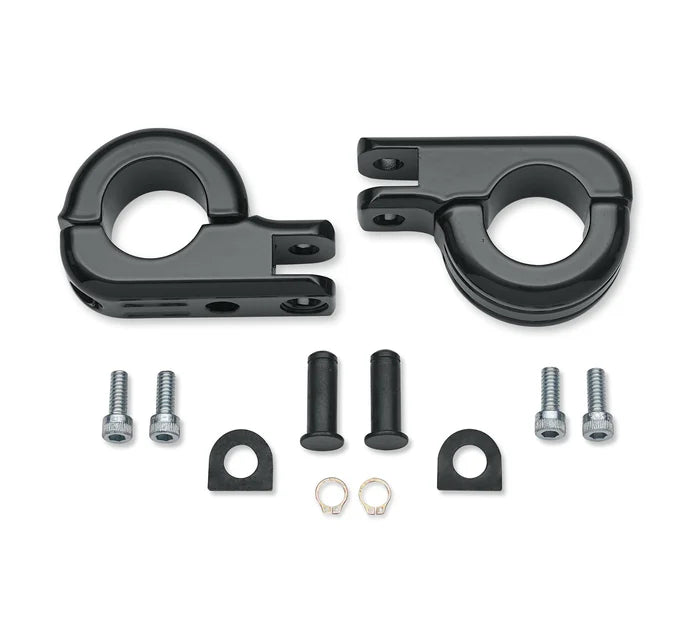 54234-10A Harley-Davidson Engine Guard Footpeg Mount Kit, Black
