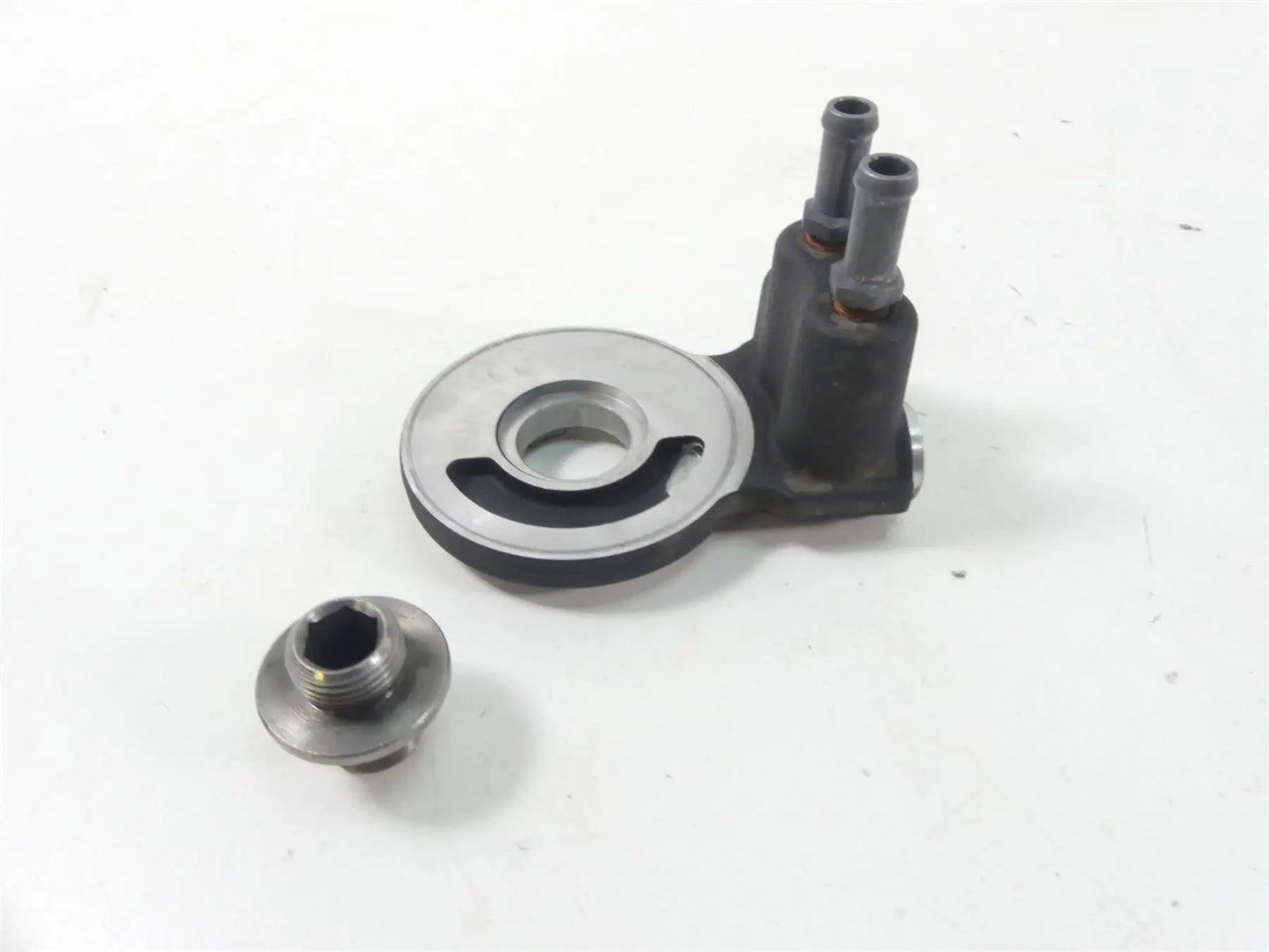 63059-09A Harley-Davidson® "Twin Cam Oil Cooler Filter Adapter Mount Plate"