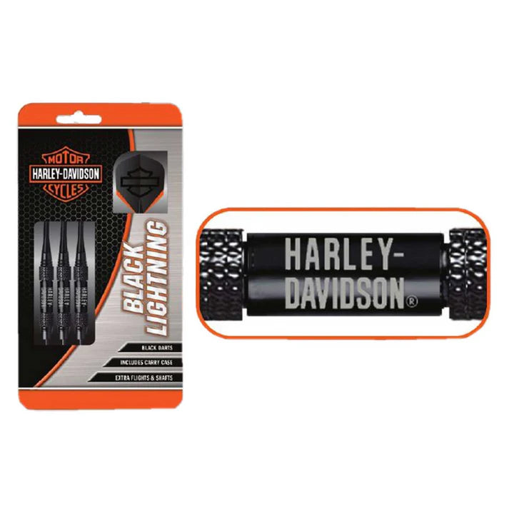 Harley-Davidson Black Lightning Steel Tip Dart Set 22g