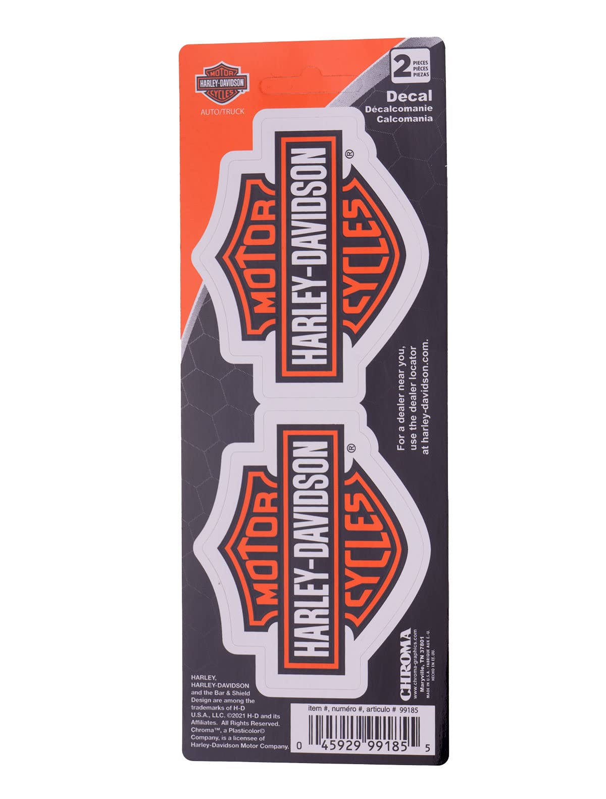 Harley-Davidson® Iconic Bar & Shield Logos Small Decals Set