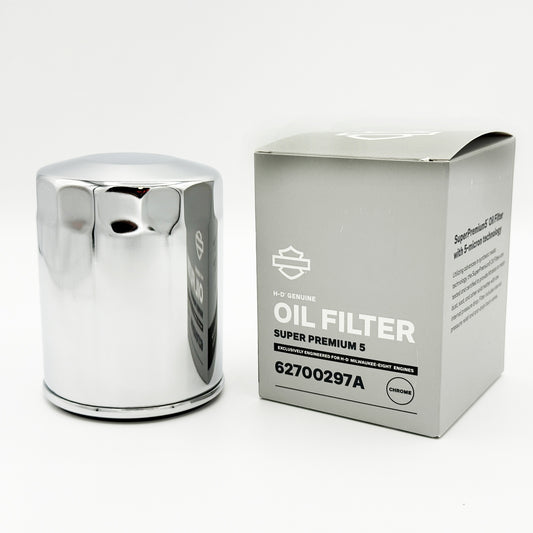 62700297A Harley-Davidson® Chrome Oil Filter. Super Premium5
